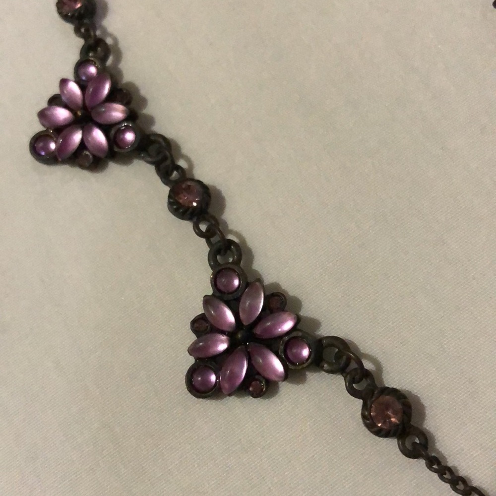 Estate Sale! Vintage Beaded Pink Jewelry w/ 3 Bracelets, 2 Earrings, & Necklace - Picture 6 of 16